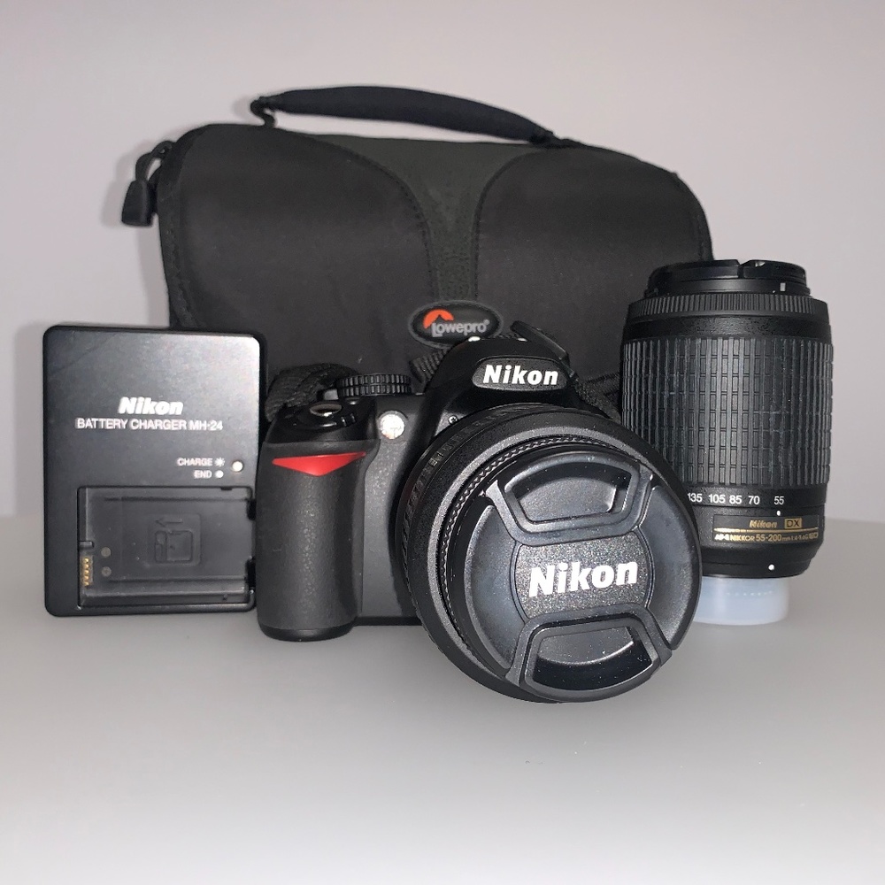 Nikon D D3100 14.2MP Digital SLR Camera - Black (Kit w/ AF-S DX ED VR G 18-55mm